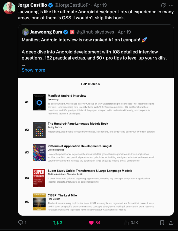 Jorge Castillo Tweet